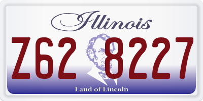 IL license plate Z628227