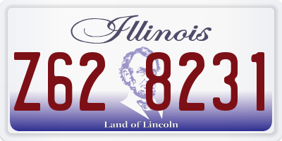 IL license plate Z628231