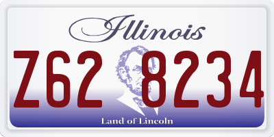 IL license plate Z628234
