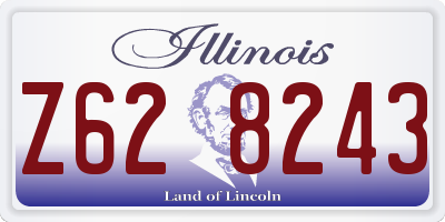IL license plate Z628243