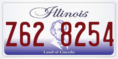 IL license plate Z628254