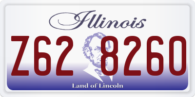 IL license plate Z628260