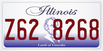 IL license plate Z628268