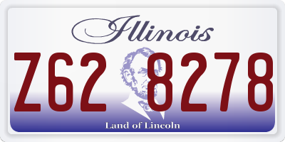 IL license plate Z628278