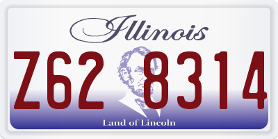 IL license plate Z628314