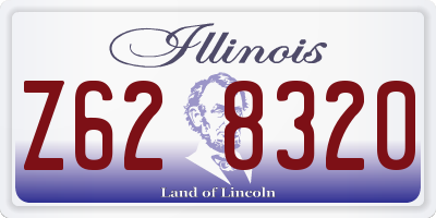 IL license plate Z628320