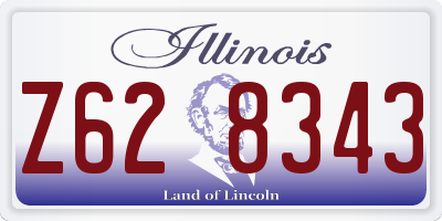 IL license plate Z628343