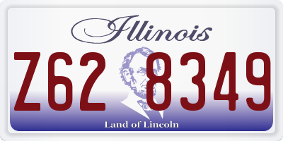 IL license plate Z628349