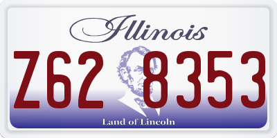 IL license plate Z628353