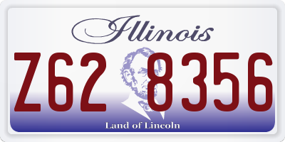 IL license plate Z628356