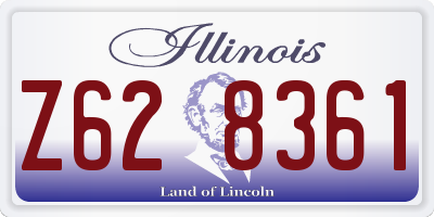 IL license plate Z628361