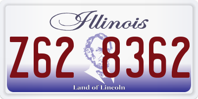 IL license plate Z628362
