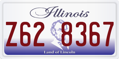IL license plate Z628367