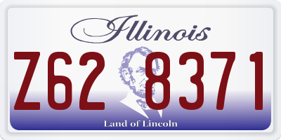 IL license plate Z628371