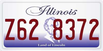 IL license plate Z628372
