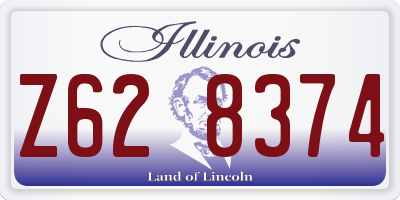 IL license plate Z628374