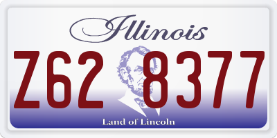 IL license plate Z628377