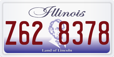 IL license plate Z628378