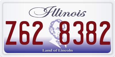 IL license plate Z628382