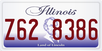 IL license plate Z628386