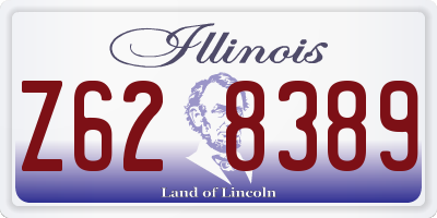 IL license plate Z628389