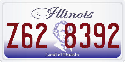 IL license plate Z628392