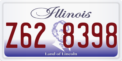 IL license plate Z628398