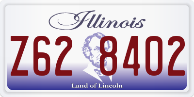 IL license plate Z628402