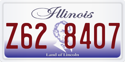 IL license plate Z628407
