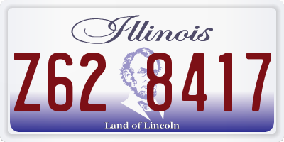 IL license plate Z628417