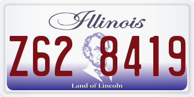 IL license plate Z628419