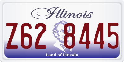 IL license plate Z628445