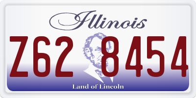 IL license plate Z628454