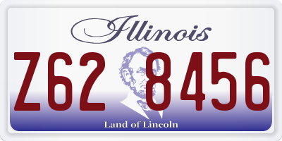 IL license plate Z628456