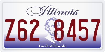 IL license plate Z628457