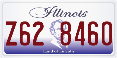 IL license plate Z628460