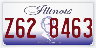IL license plate Z628463
