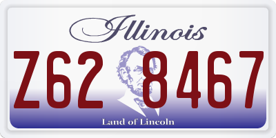 IL license plate Z628467