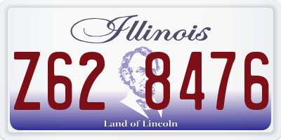 IL license plate Z628476
