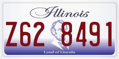 IL license plate Z628491