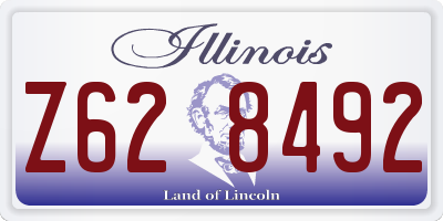 IL license plate Z628492