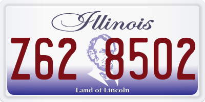 IL license plate Z628502