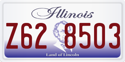 IL license plate Z628503