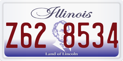 IL license plate Z628534