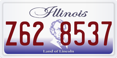 IL license plate Z628537