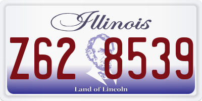 IL license plate Z628539