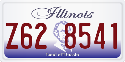 IL license plate Z628541