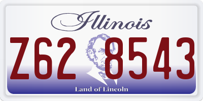 IL license plate Z628543