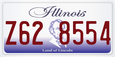 IL license plate Z628554