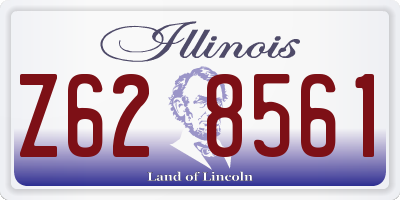 IL license plate Z628561
